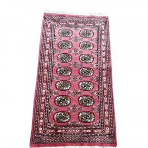 Pink Bokhara Carpet 124 x 68 CM