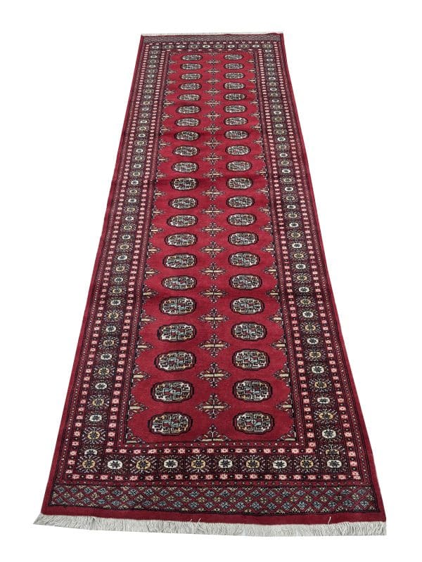 Handmade Persian Bokhara Runner 372 x 127 CM