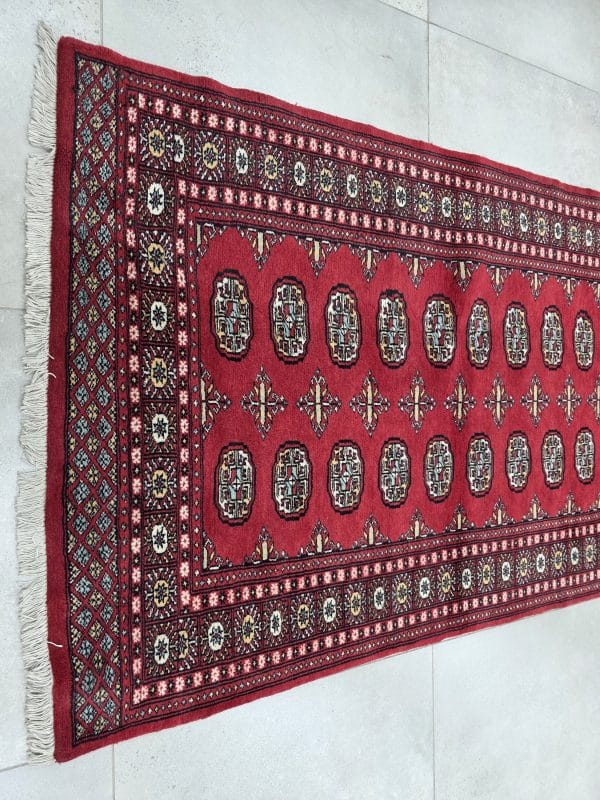 Handmade Persian Bokhara Runner 372 x 127 CM - Image 3