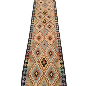 Handwoven Persian Kilim Runner 390 x 83 CM