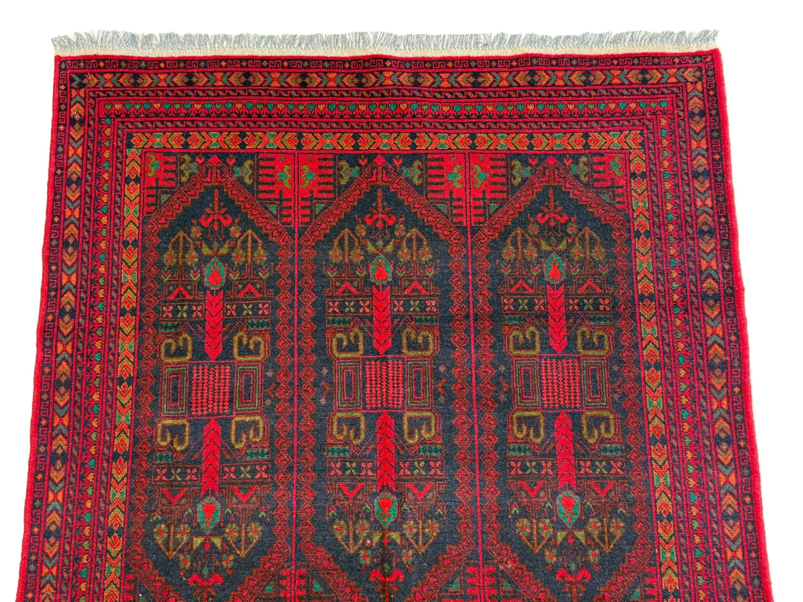 Persian Turkoman Carpet 196 x 121 CM - Image 2