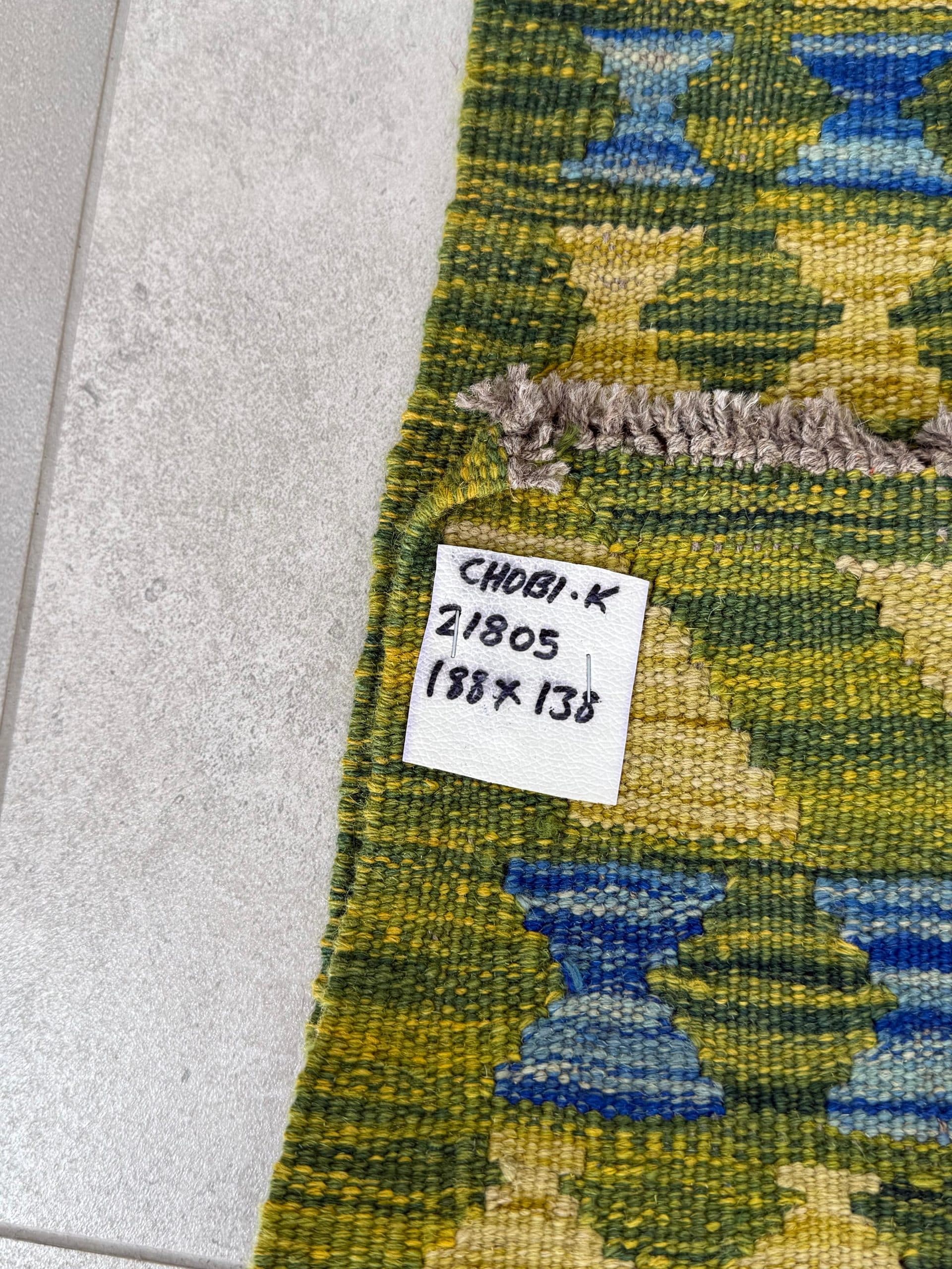 Handwoven Persian Kilim 188 x 138 CM - Image 4