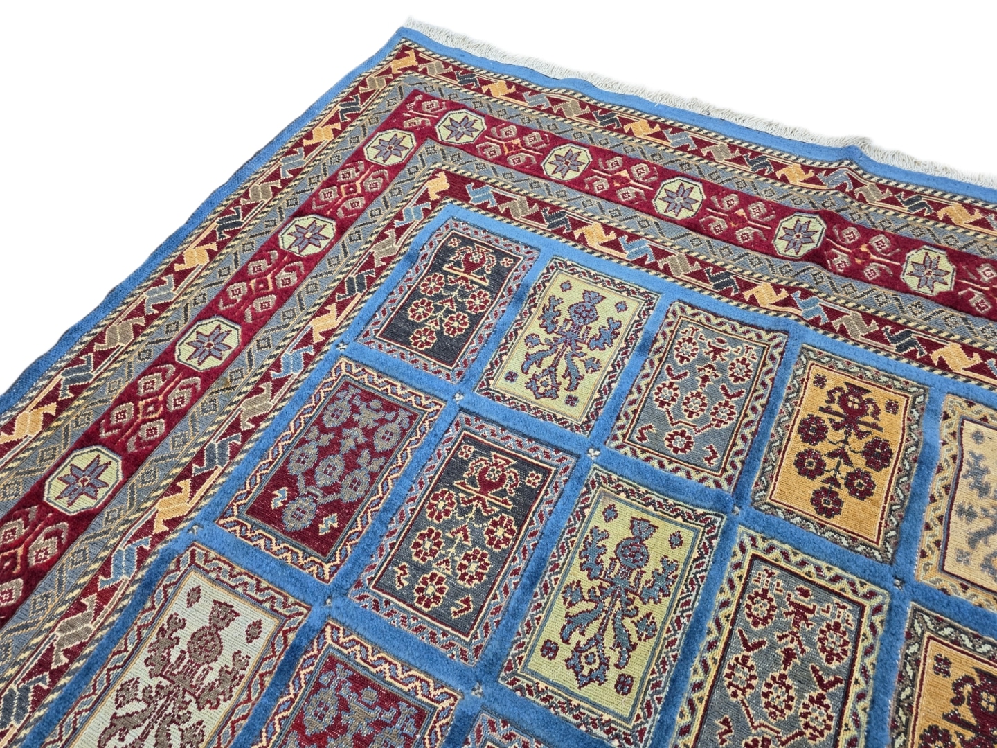 Blue Kilim Carpet 185 x 164 CM - Image 2