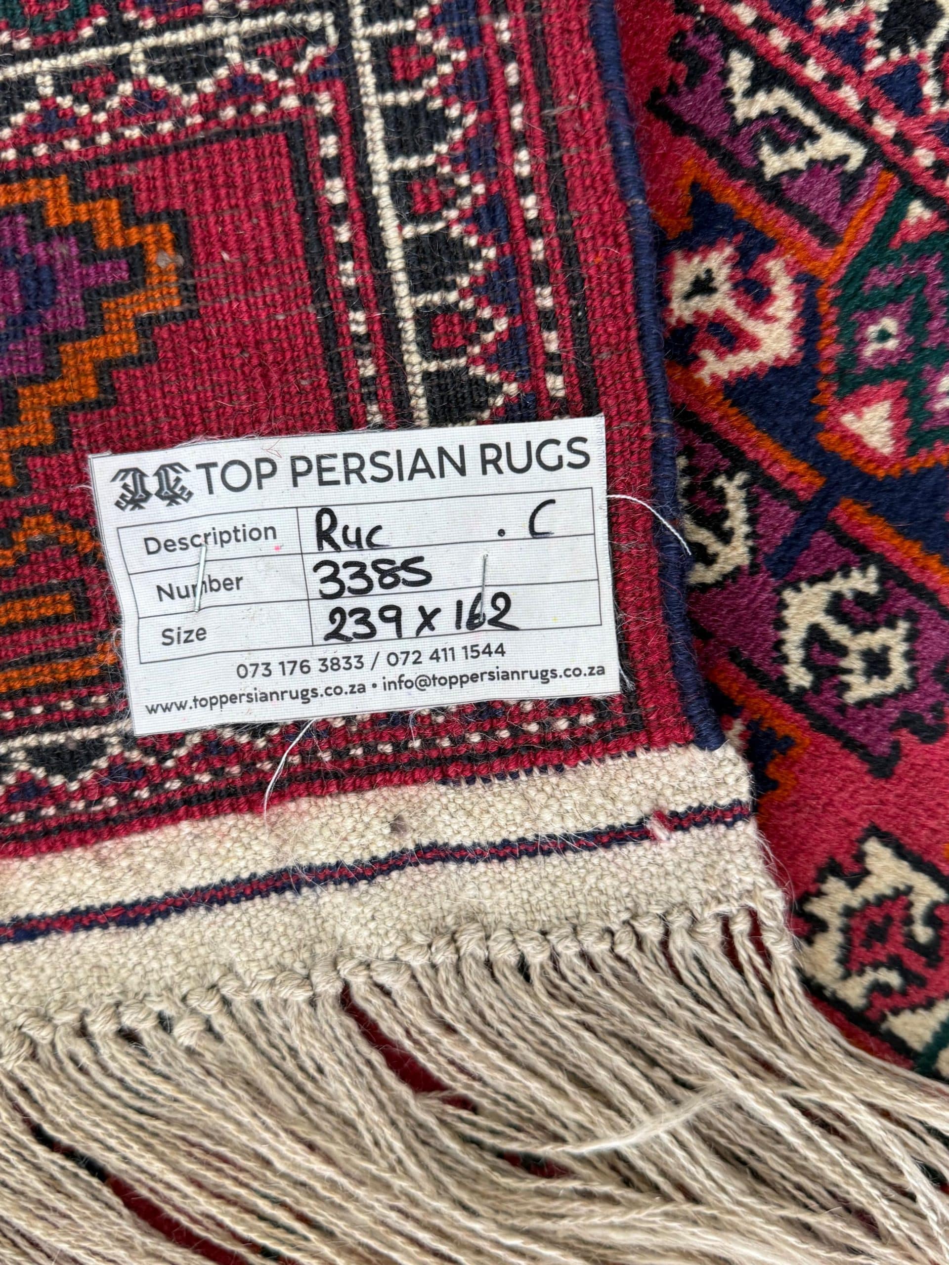 Russian Antique Carpet 239 x 162 CM - Image 4