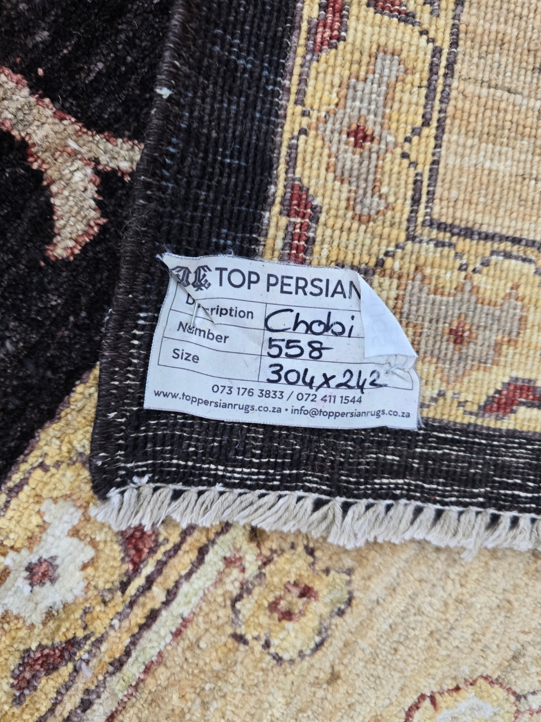 Handmade Persian Rug 304 x 242 CM - Image 5