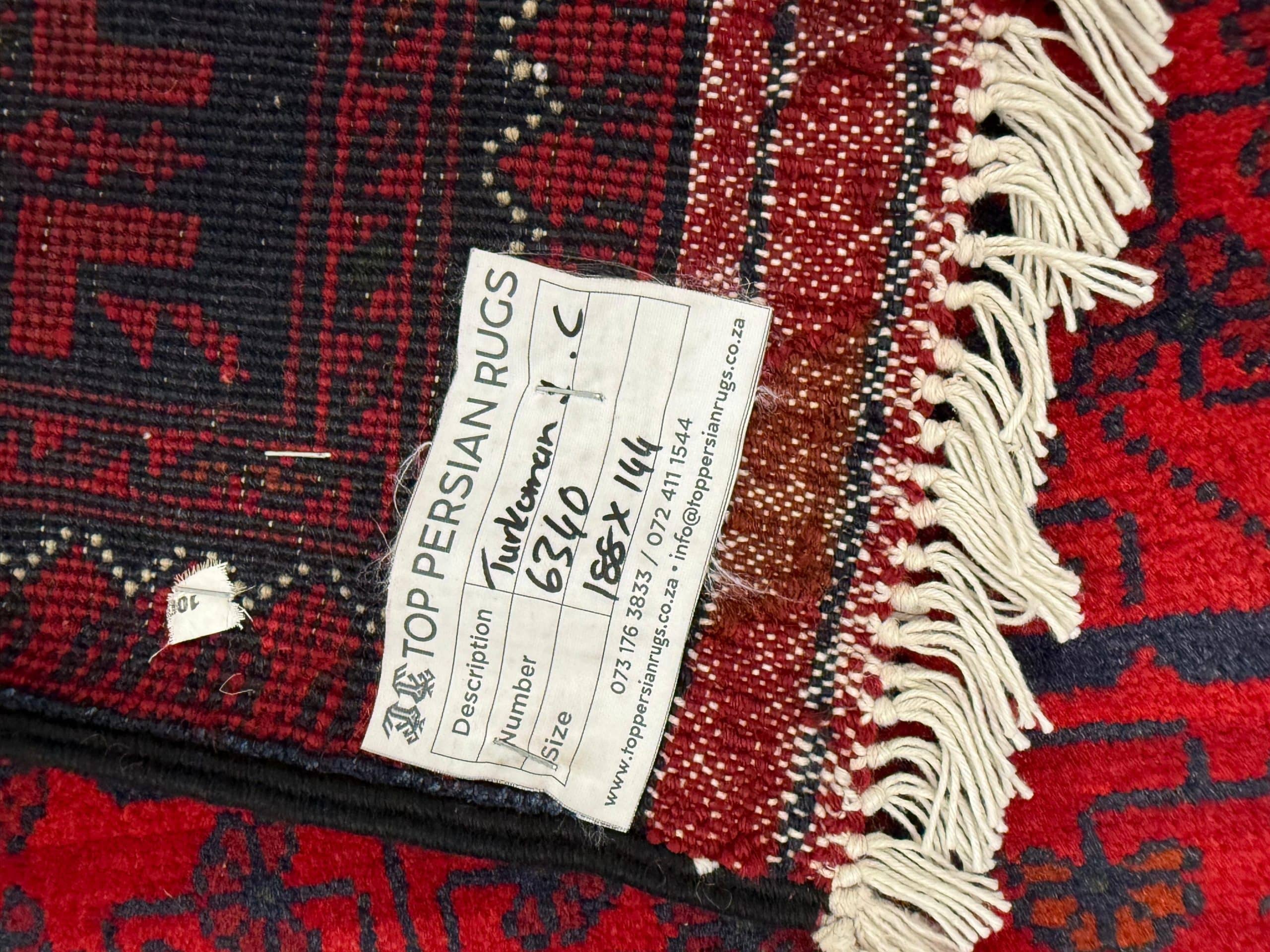 Turkoman Carpet 188 x 144 CM - Image 4