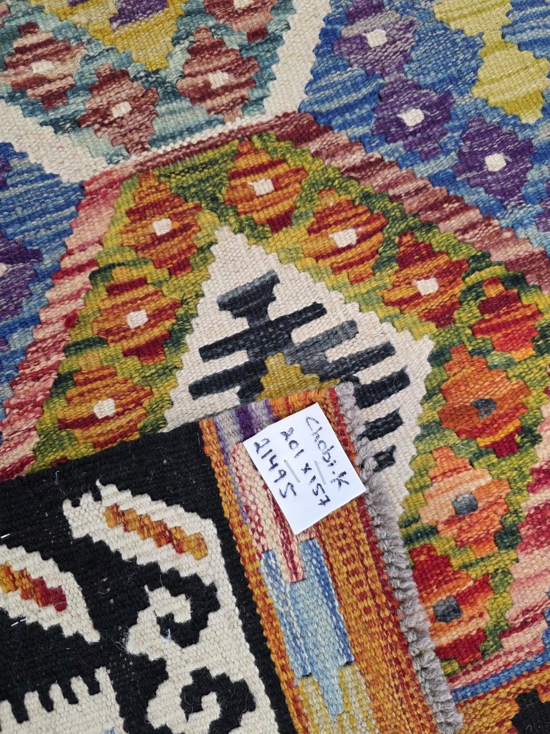 Chobi Kilim 201 x 157 CM - Image 5