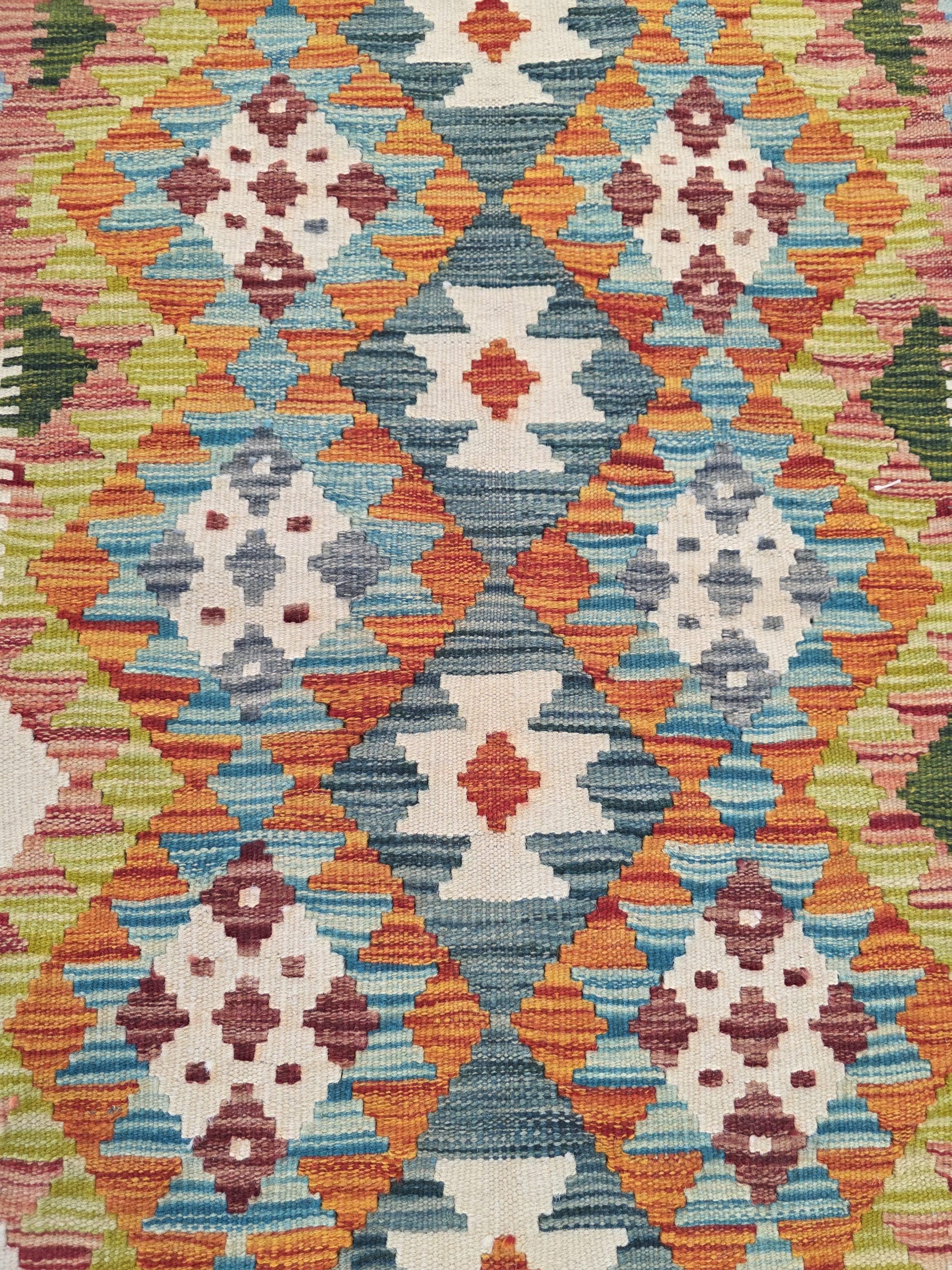 Chobi Kilim Runner 299 x 79 CM - Image 5
