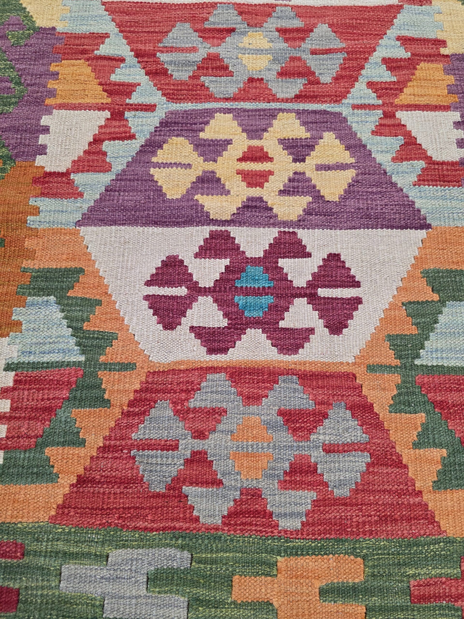 Chobi Kilim Runner 300 x 81 CM - Image 5