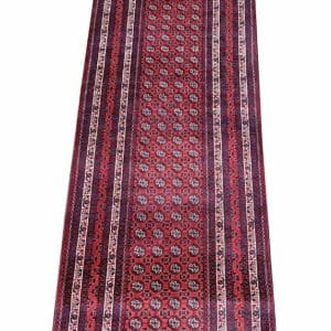 Crimson Echo – Khaja Roshnayi Persian Runner 298 x 86 CM