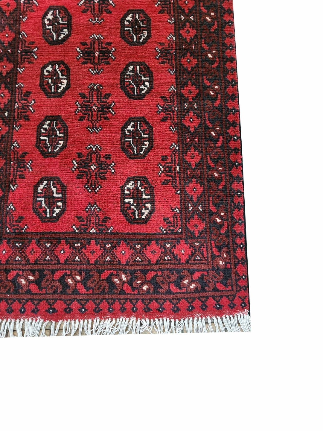 Red Afghan Runner 291 x 76 CM - Image 2