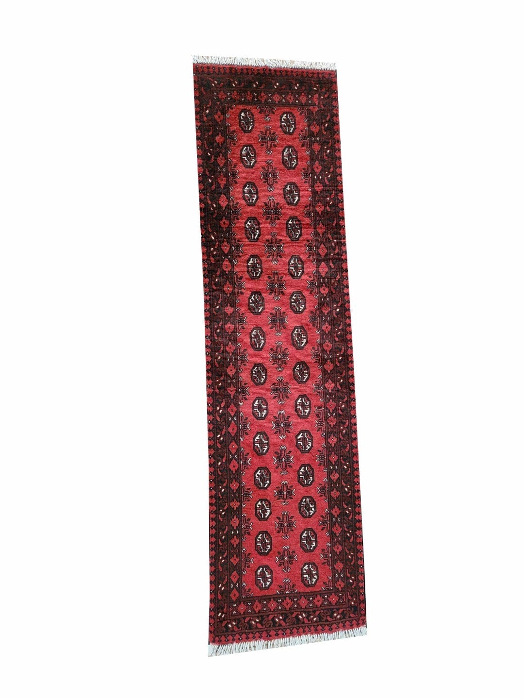 Red Afghan Runner 291 x 76 CM - Image 6