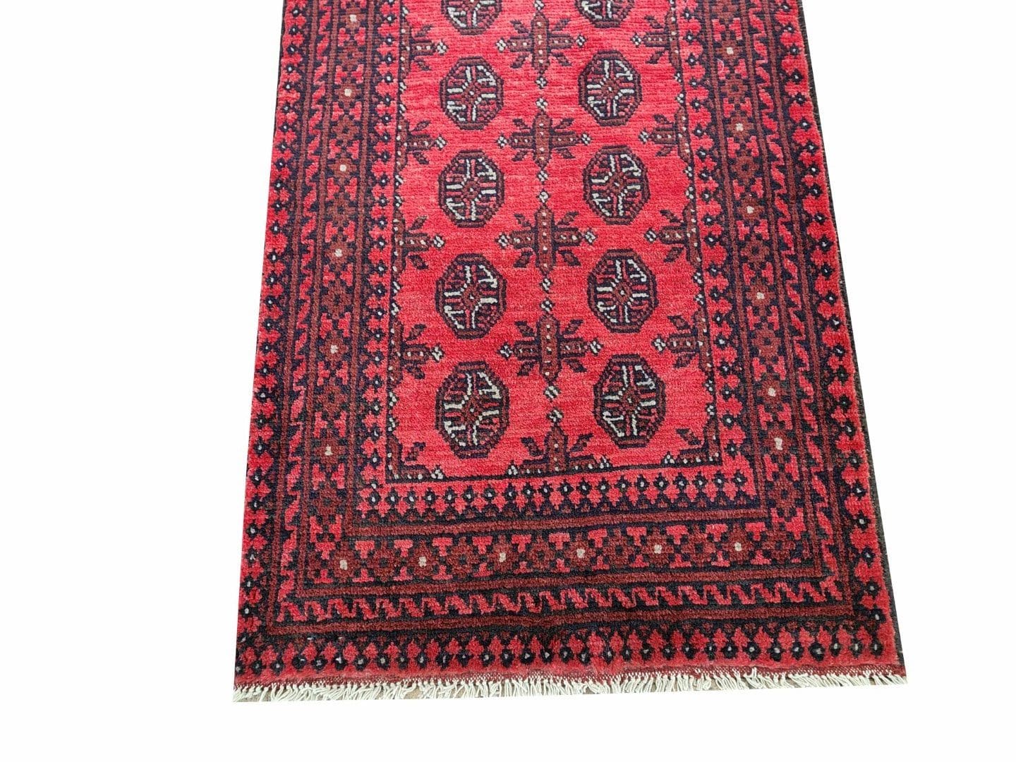 Red Afghan Runner 289 x 82 CM - Image 4