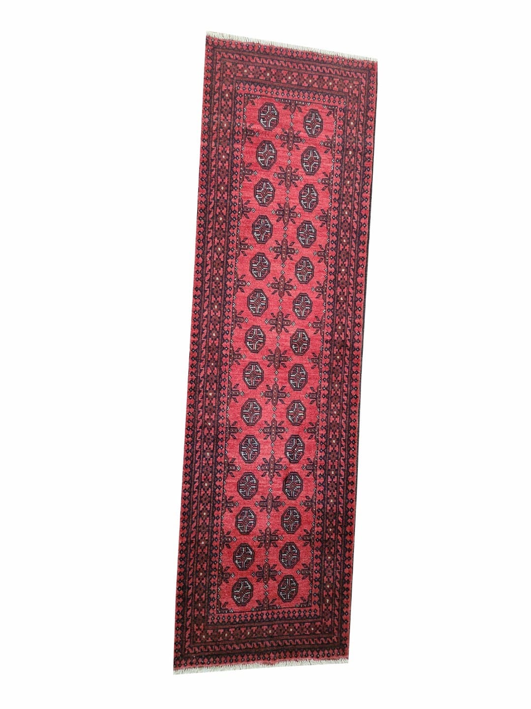 Red Afghan Runner 289 x 82 CM - Image 5