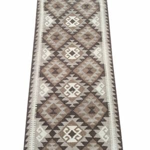 Woven Echo – Natural Kilim Runner 284 x 84 CM