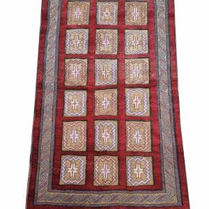 Rosewood Grid Carpet 145 x 100 CM