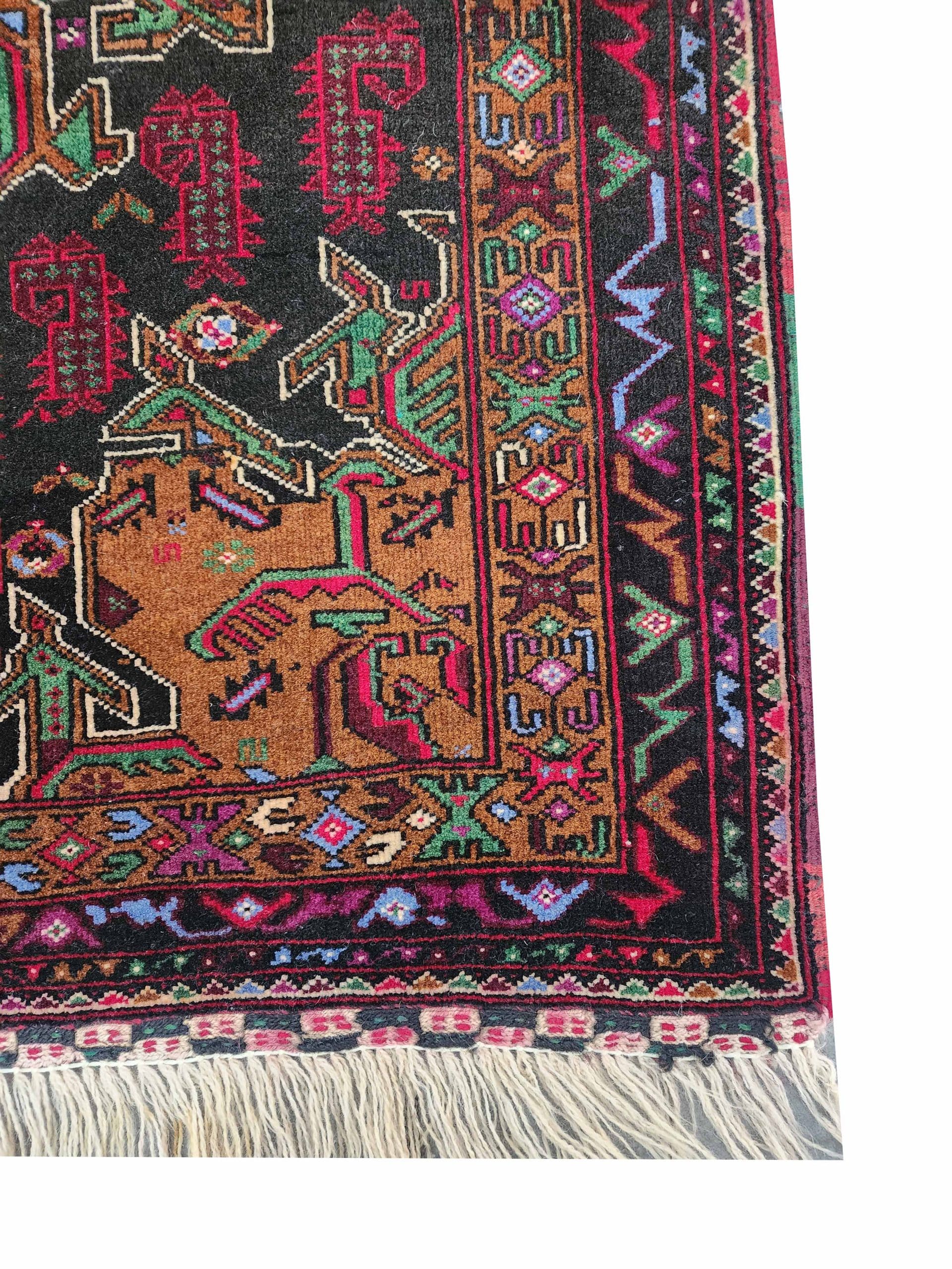 Black Torch - Turkoman Carpet 140 x 81 CM - Image 4