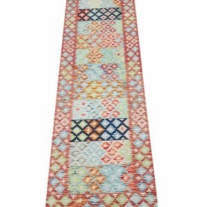 Mosaic Trail- Chobi Kilim Runner 249 x 77 CM
