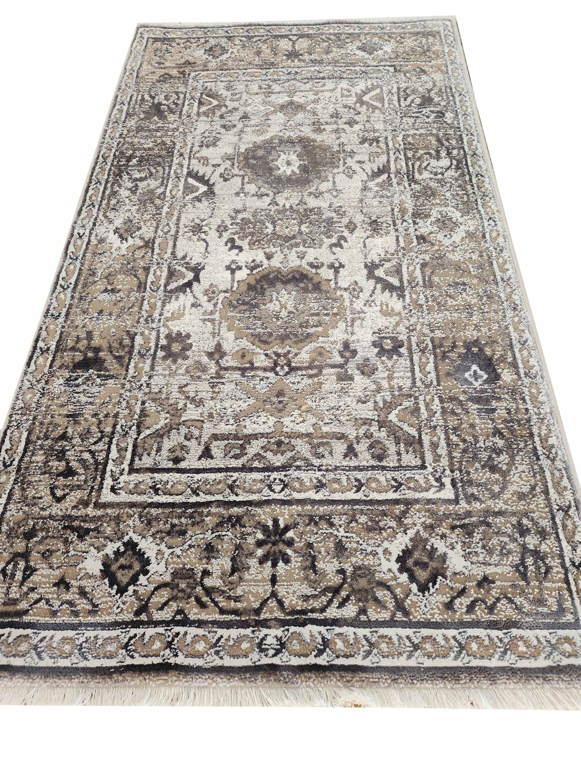 Beige Vintage Carpet 150 x 80 CM - Image 3