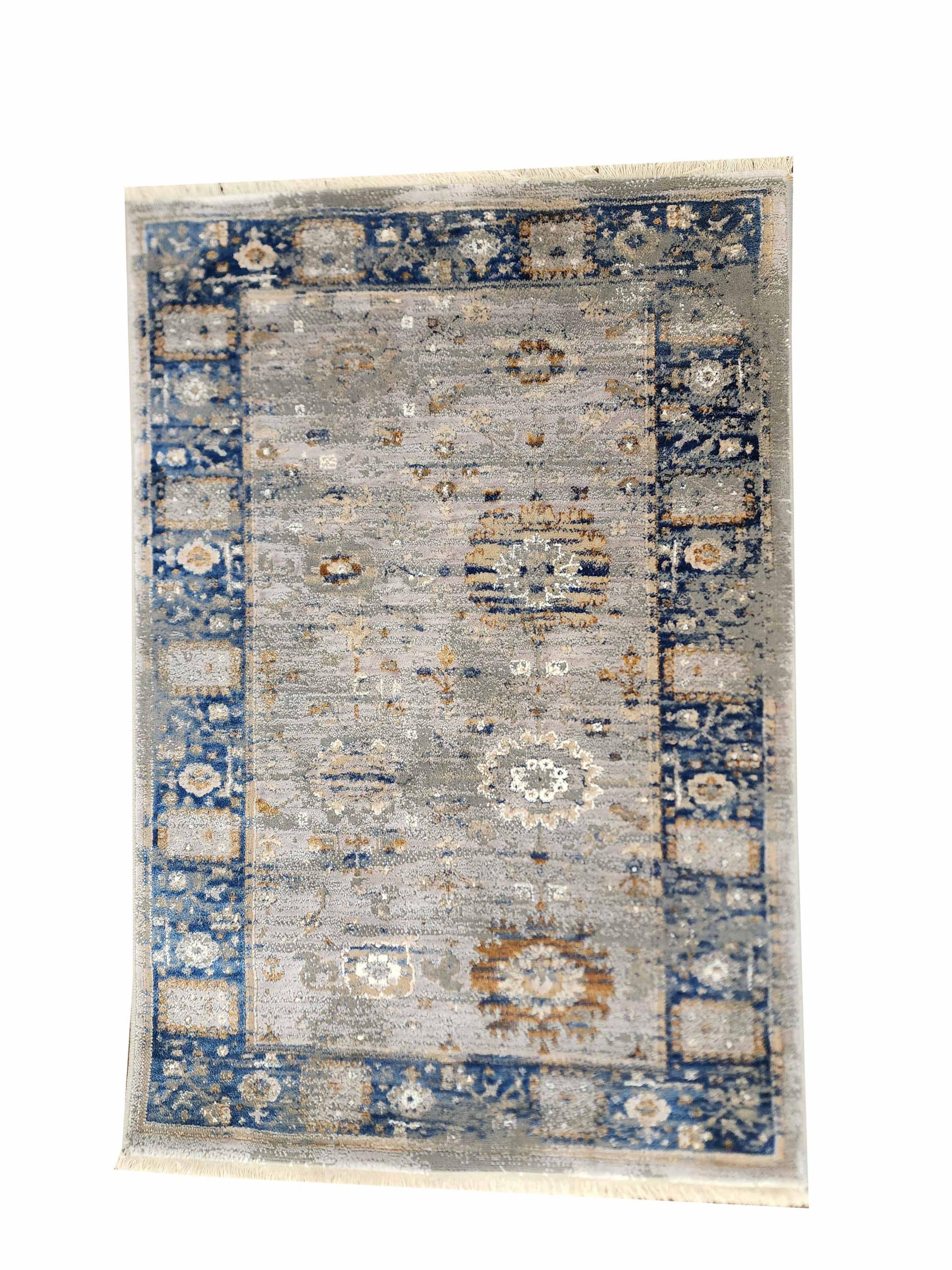 Washed Indigo - Turkish Carpet 120 x 80 CM