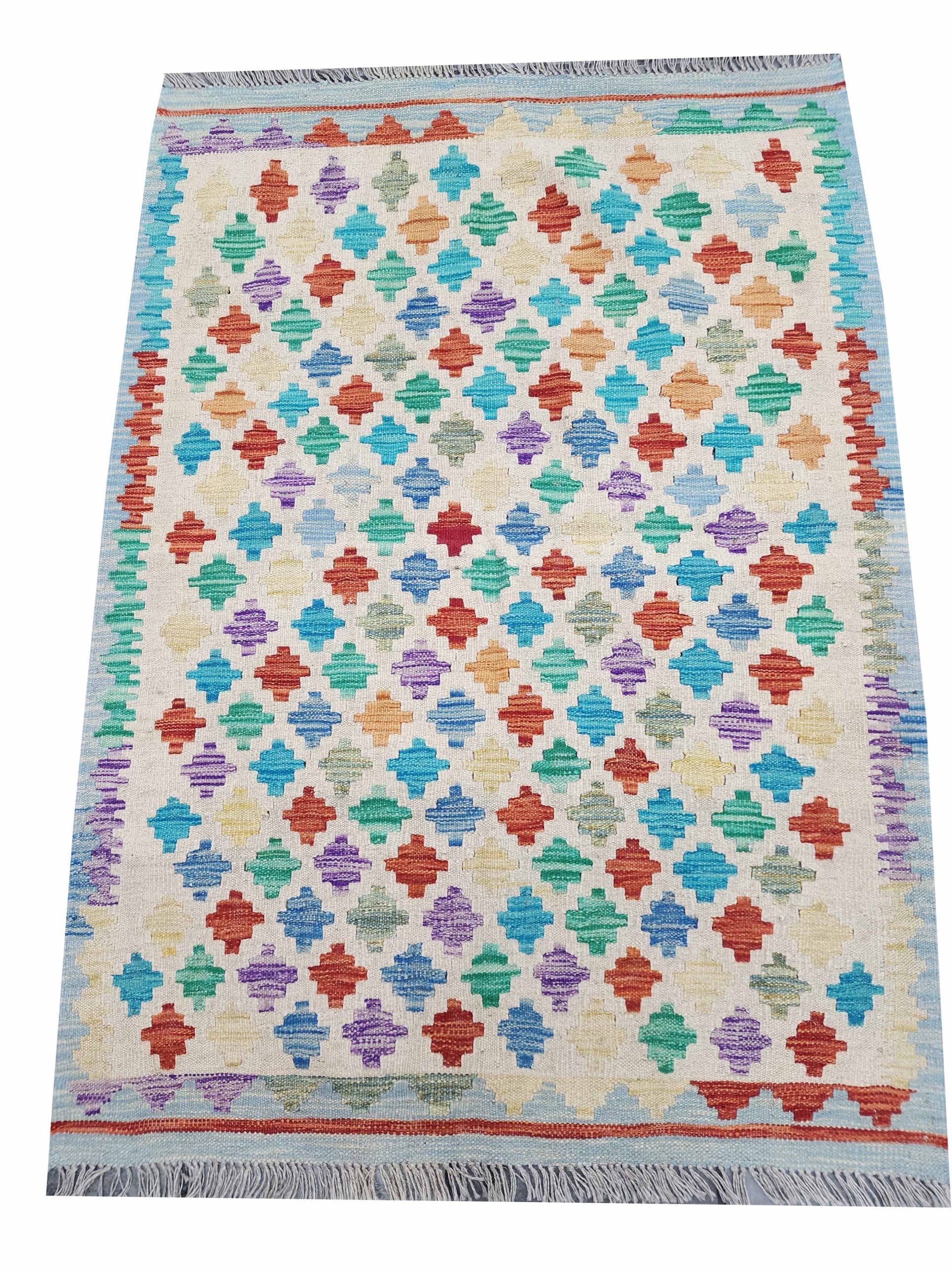 Mosaic Bloom - Chobi Kilim 150 x 102 CM