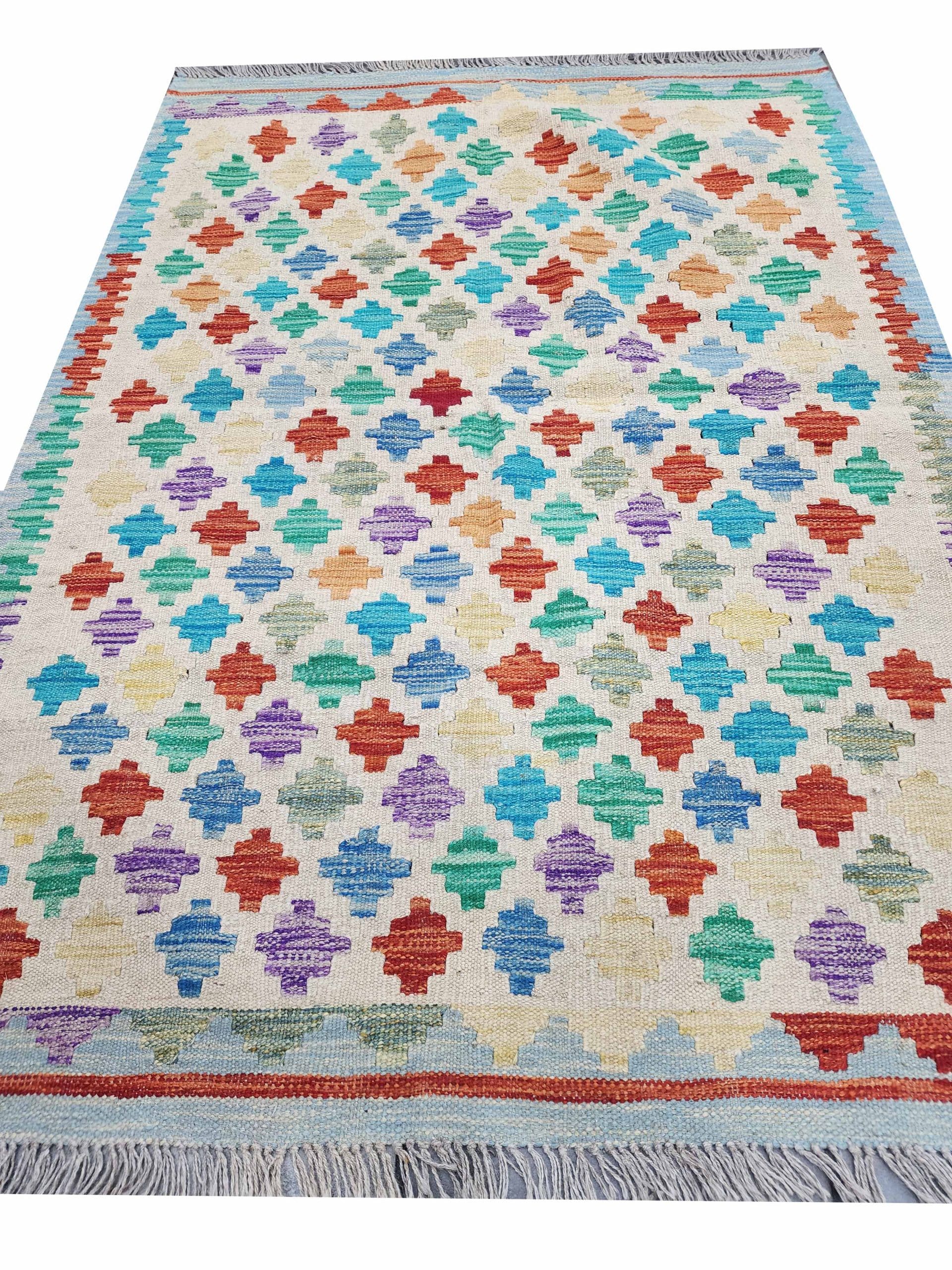 Mosaic Bloom - Chobi Kilim 150 x 102 CM - Image 4