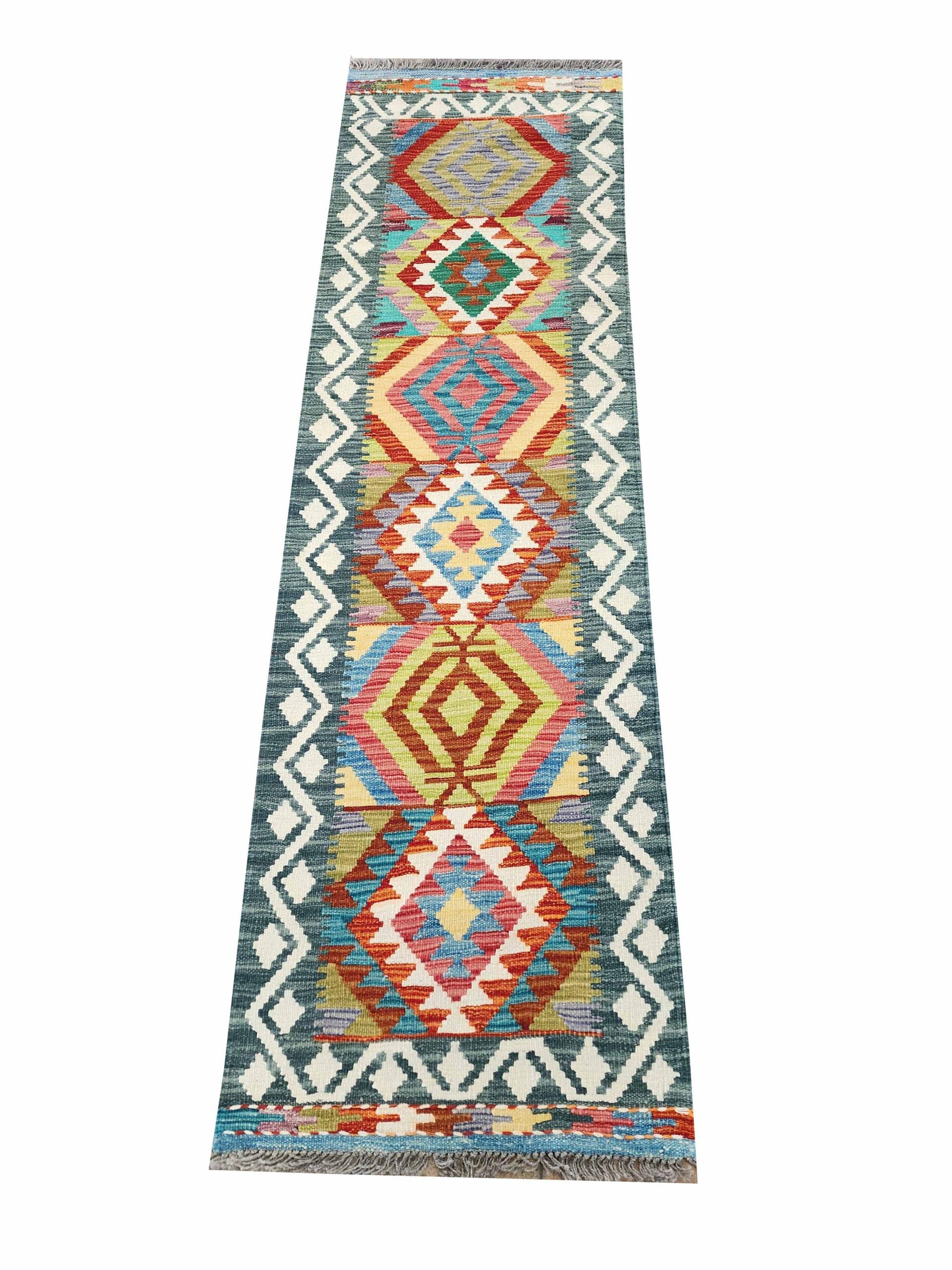 Zigzag - Chobi Kilim Runner 203 x 60 CM - Image 4