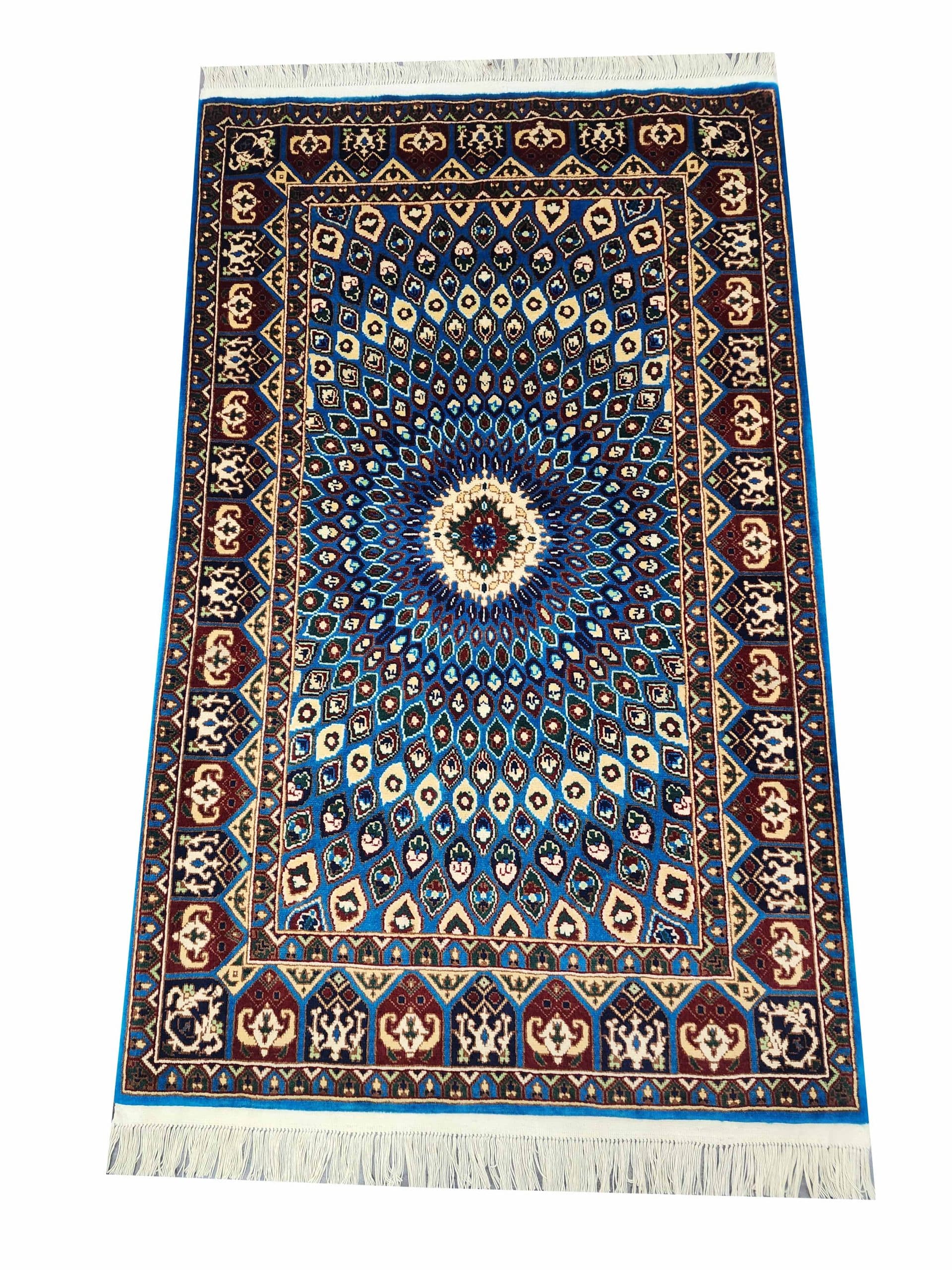Blue Supernova - Turkoman Carpet 147 x 98 CM