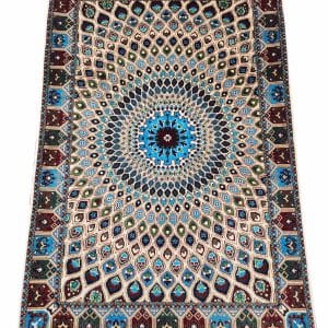 Turquoise Star – Turkoman Carpet 150 x 101 CM