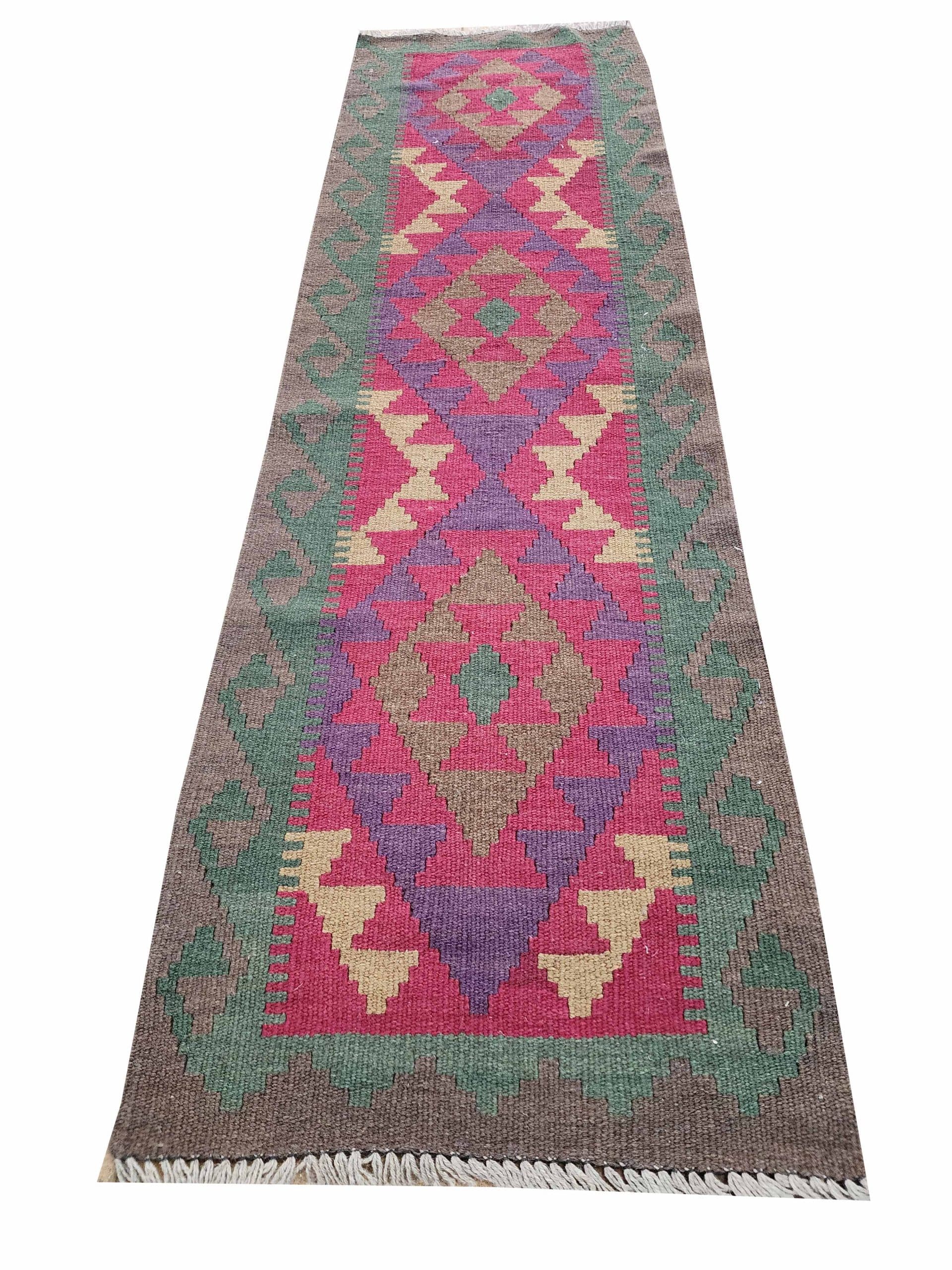 Lilac Trail - Maimana Kilim Runner 200 x 60 CM - Image 3