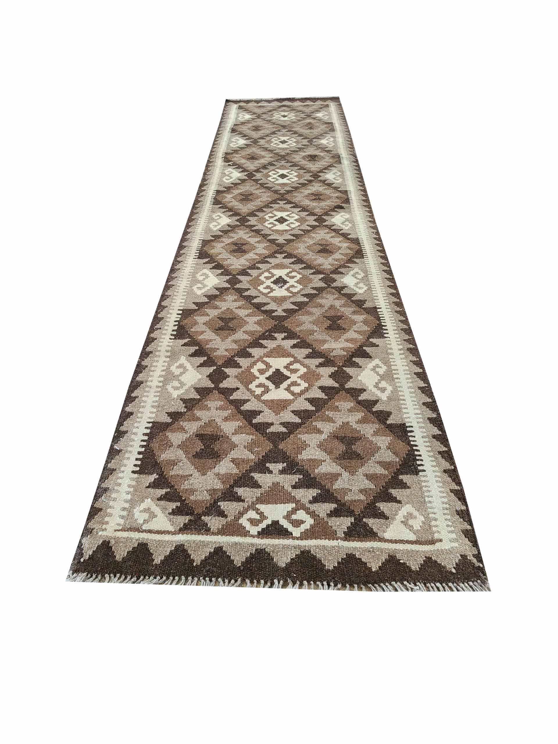 Diamond Fade - Natural Kilim Runner 284 x 84 CM - Image 3